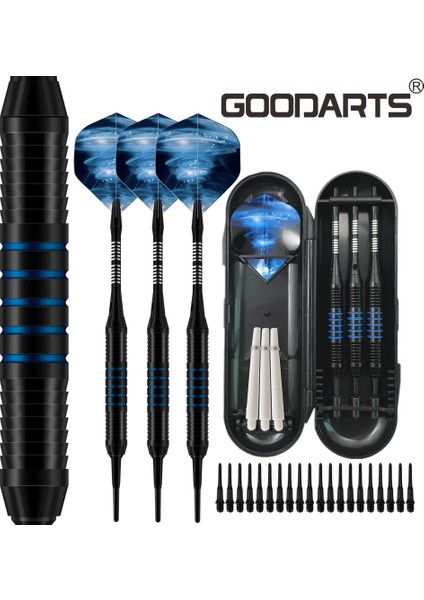 BLUELONG33168003BL1 Stili Goodartoft Ucu Dart 18G Profesyonel Dart Seti Alüminyum Mil Seti Elektronik Dart Tahtası Dart Kılıfı Kapalı Oyun (Yurt Dışından)
