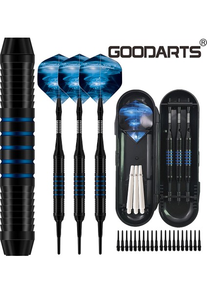 BLUELONG33168003BL1 Stili Goodartoft Ucu Dart 18G Profesyonel Dart Seti Alüminyum Mil Seti Elektronik Dart Tahtası Dart Kılıfı Kapalı Oyun (Yurt Dışından)