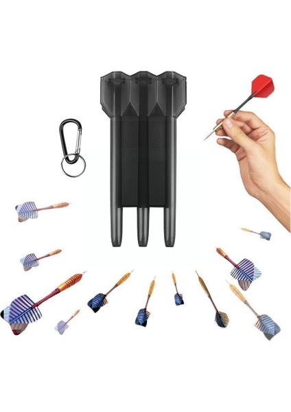 Mor Tarzı Taşınabilir Naylon Dart Taşıma Şeffaf Plastik Çoğu Dart Için Uygun Yükseltme Tarzı Plastik Saklama Kutusu Dart Accessori V3V4 (Yurt Dışından)