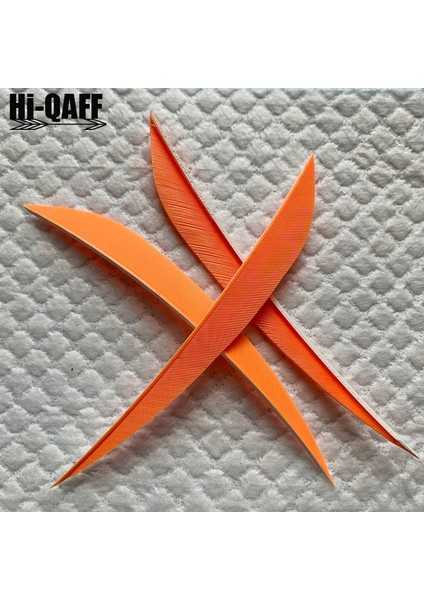 Açık Turuncu Tarzı Hi-Q 5 Inç Türkiye Tüy Ok Fletching Okçuluk Aksesuarları Avcılık Atış - Söğüt Yaprağı Şekli (Yurt Dışından)
