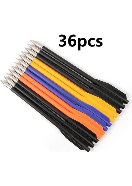 36 Adet Pp Karışık Renk Stili Atış Ok Açık Avcılık Alüminyum Ipuçları Cıvata 6.5 "uzunluk Ok Okçuluk Sporları 50 Lb Lb Tatar Yayı Doğru Ok (Yurt Dışından)
