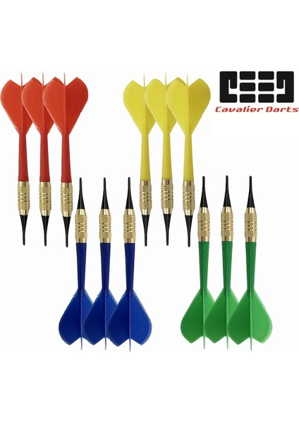 3 Adet 9g Mavi Tarzı Cavalier Profesyonel Dart 9gg Yumuşak Dart Elektronik Yumuşak Uçlu Dardos Profesyonel Dart Tahtası Oyunu Için (Yurt Dışından)