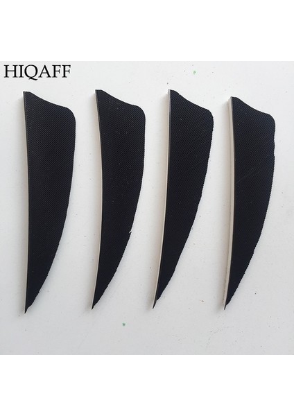 Siyah Stil Hi-Q 3 Inç Doğal Hindi Tüyleri Kalkan Kesim Okçuluk Fletches Tüy Ok Fletching 3'' Kanatlar Kırmızı (Yurt Dışından)