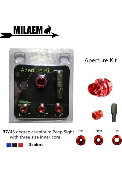 45 Kırmızı Stil 1 Takım Okçuluk Bileşik Yay Peep Sight Derece Alüminyum Gövde Iç Çekirdek Diyafram Kiti Çekim Aksesuarları (Yurt Dışından) fiyatları