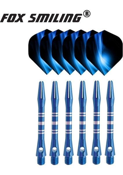 6 Mil Mor Tarzı 41MM Alüminyum Dart Milleri ve Güzel Desenli Dart Uçuşları Profesyonel Dart Için Dart Aksesuarları (Yurt Dışından)