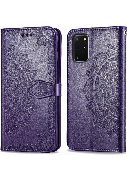 Samsung S20 Artı Flip Kapak Basit Iş Deri Kılıf Desen (Yurt Dışından)