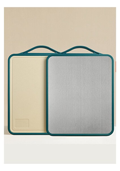 Antiyel Kesme Tahtası 304 Paslanmaz Çelik Kesme Tahtası Mutfak Doğrama Tahtası Sınıflandırma Plastik Çift Taraflı Kesme Tahtası Küf Geçirmez Ev Paneli (Yurt Dışından)