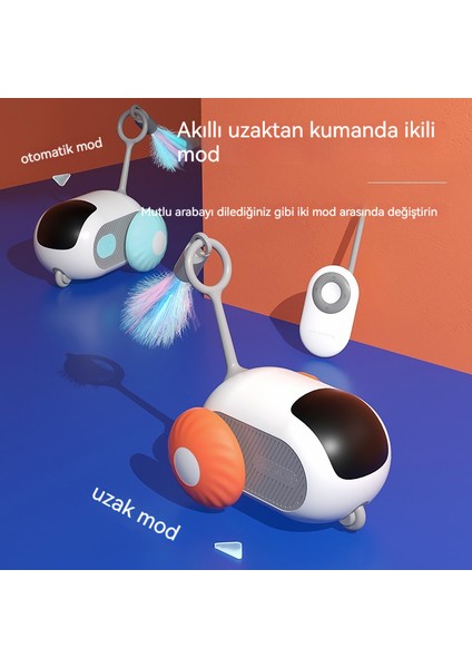 Akıllı Uzaktan Kumanda Elektrikli Pet Kedi Oyuncak Tüy Komik Kedi Oyuncak (Yurt Dışından)