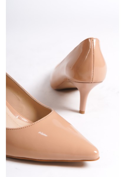MBHRNR978-N Kadın Rugan Ince 7 cm Topuklu Nude Stiletto & Topuklu Ayakkabı fırsatları