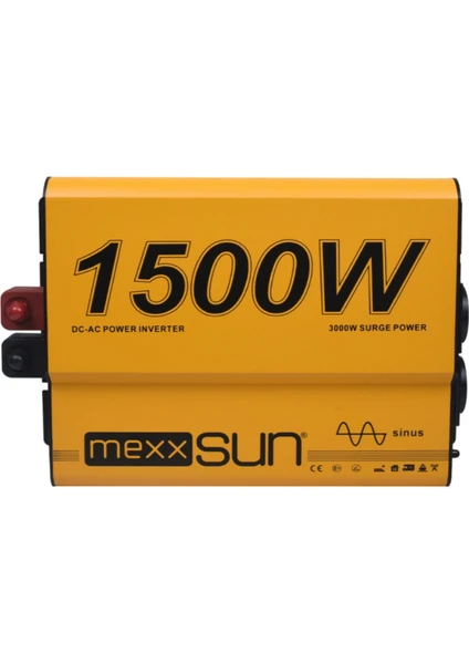 12V VOLT-1500W Watt Tam Sınüs Inverter (220V Çevirici)