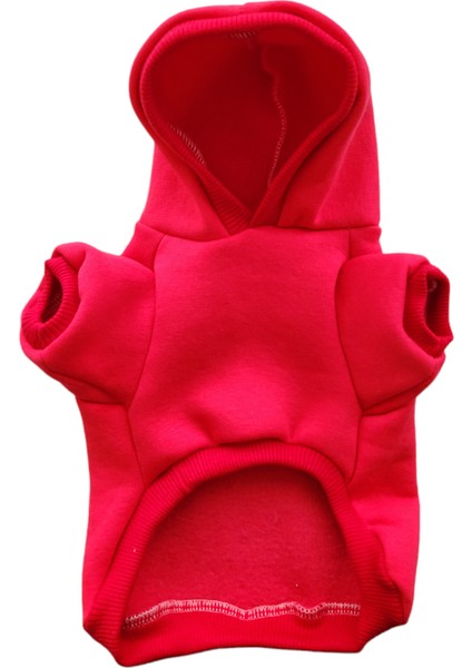 Kedi Köpek Kıyafeti Fuşya Polarlı Sweatshirt