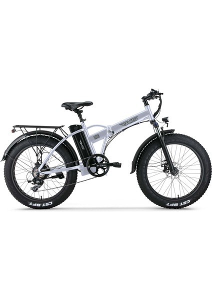 Rz6 Pro Pedal Destekli Elektrikli Bisiklet Parlak Gümüş