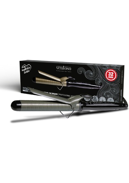 Titanyum Kaplı Profesyonel Saç Maşası 32mm - EPS319
