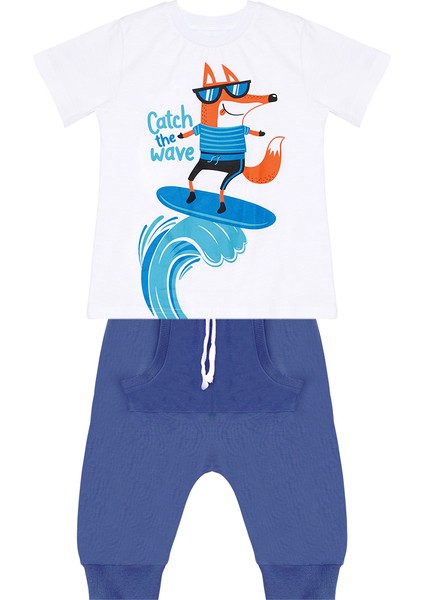 Surf Fox Erkek Çocuk T-Shirt Kapri Şort Takım modelleri