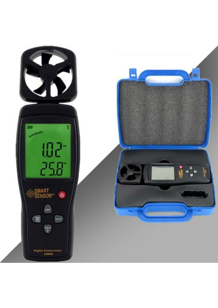 As 806 Rüzgar Hızı Ölçer Anemometre (180° Dönebilen Prob)