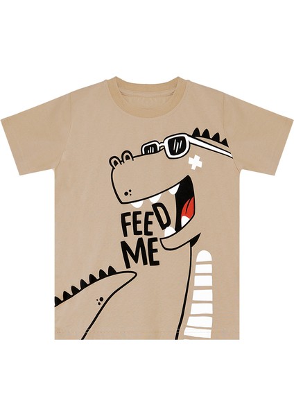 Komik Dino Erkek Çocuk T-Shirt Kapri Şort Takım indirimleri