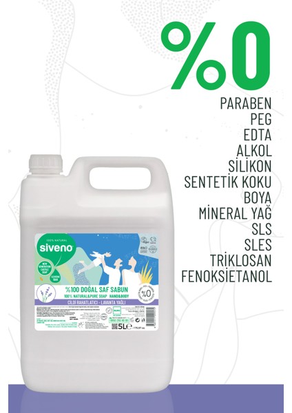 %100 Doğal Sıvı Kastil Sabun Lavanta Yağlı Cildi Rahatlatıcı Nemlendirici Bitkisel Vegan 5000 ml modelleri