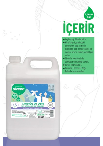%100 Doğal Sıvı Kastil Sabun Lavanta Yağlı Cildi Rahatlatıcı Nemlendirici Bitkisel Vegan 5000 ml fırsatları