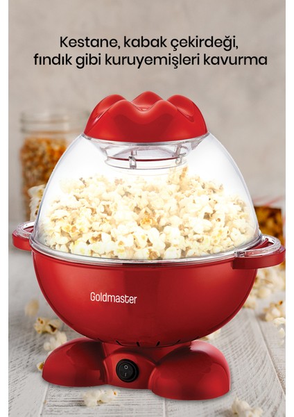 Avantajlı Ikili Set 7 Litre Inox Xxl Airfryer Sıcak Hava Fritöz Mısır Patlatma Pop Corn Makinesi