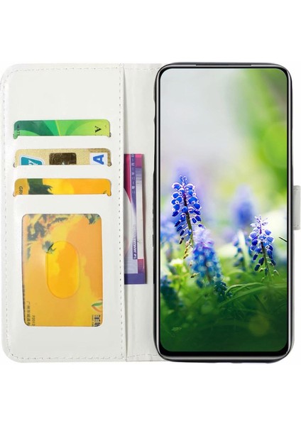 Samsung Galaxy A04S Için 4g (164.7 x 76.7 x 9.1 Mm) Desen Baskı Pu Deri Flip Case Cüzdan Stili Stand Manyetik Toka Telefon Kapağı Kayış Kırmızısı ile (Yurt Dışından) fiyatları
