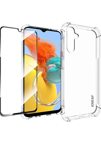 Samsung Galaxy M14 5g Tpu Telefon Kılıfı Yüksek Alüminyum Silicon Cam Film ile Temiz Telefon Kapağı (Yurt Dışından)