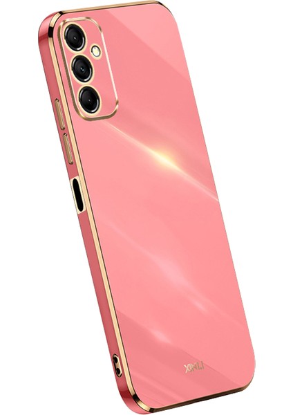 Samsung Galaxy Için Xinli M14 5g Elektrapkülleme Kenar Kılıfı Yumuşak Tpu Şok Geçirmez Telefon Kapak-Kırmızı (Yurt Dışından)