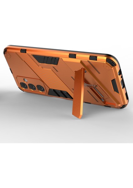 Samsung Galaxy M14 5g Pc+Tpu Etkiye Dayanıklı Kickstand Koruyucu Telefon Kapak-Orange Için (Yurt Dışından) fiyatları