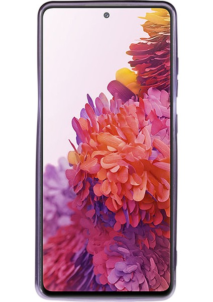 Samsung Galaxy S20 For Için Kadem Fe/fe 5g/fe 2022/S20 Lite Rhinestone Kickstand Telefon Kasası Çiçek Desen Gradyan Parıltı Tpu Kapak-Mor (Yurt Dışından)