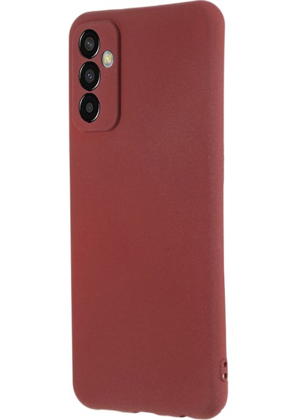 Samsung Galaxy M13 4G/F13 4g Tpu Telefon Kılıfı Çift Taraflı Mat Telefon Kapağı Çizelge Karşıtı Kabuk Kırmızısı (Yurt Dışından)