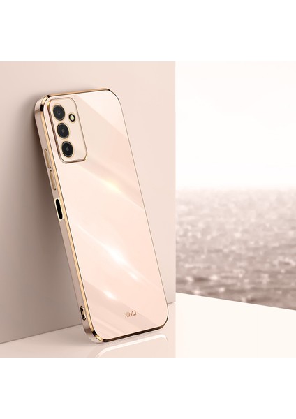 Samsung Galaxy F13 Için Xinli F13 4g Elektrokaplatma Altın Kenar Tpu Koruyucu Kapak Düşüş Geçirmez Telefon Vaka-Pembe (Yurt Dışından) fiyatları