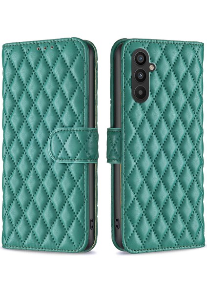 Samsung Galaxy A24 4g Pu Deri Stand Cüzdan Telefon Kapak Yeşil (Yurt Dışından)