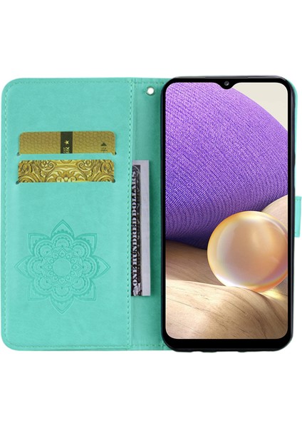 Samsung Galaxy A54 5g Stand Cüzdan Telefon Deri Kapağı Baskalı Baykuş Çiçek Cep Telefonu Kılıf-Can-Cany (Yurt Dışından)