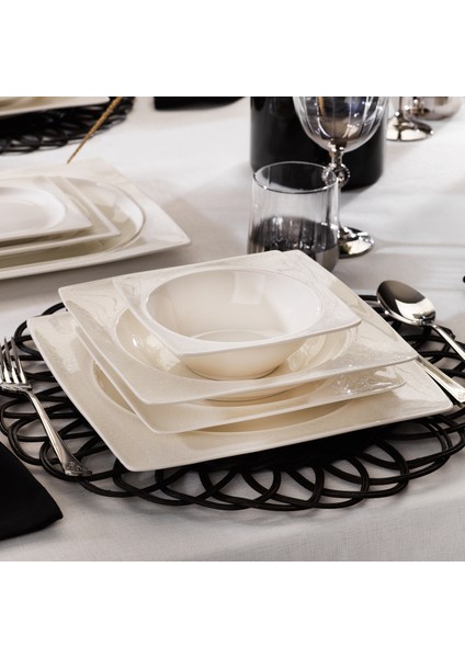 Glamor Sense Yemek Takım-60 Parça-Beyaz fırsatları
