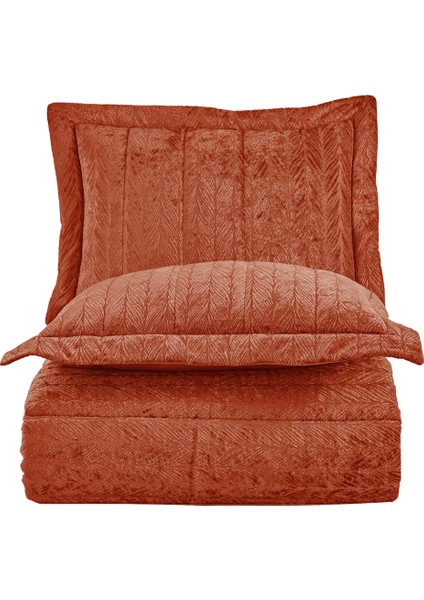 Velvet Kadife Comfort Set Modern Uyku Seti Tek Kişilik Tarçın 2 Parça