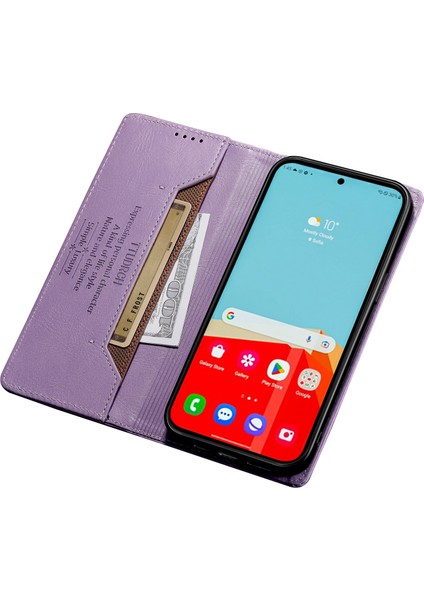 Samsung Galaxy A23 4G/A23 5g (Global Versiyon) Stand Cüzdan Kılıfı Rfıd Deri Telefon Kapak-Et (Yurt Dışından)