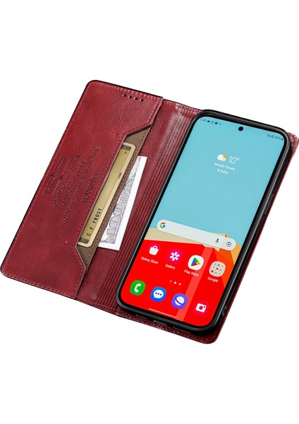 Ttudrch Style 007 Samsung Galaxy S21 Fe 5g Rfıd Engelleme Pu Deri Stand Cüzdan Cüzdan Telefon Kapak Kırmızısı (Yurt Dışından) fiyatları