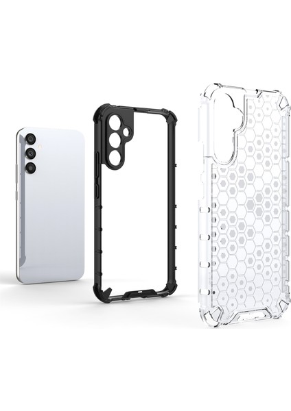 Samsung Galaxy A34 5g Petek Dokusu Koruyucu Telefon Kılıfı Tpu+Pc Şok Geçirmez Telefon Kapak-Kırmızı (Yurt Dışından)