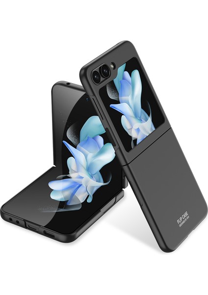 Samsung Galaxy Z Flip5 Için Gkk 5g Şok Geçirmez Kılıf Ultra Ince Sert Pc Telefon Kapak Black (Yurt Dışından)