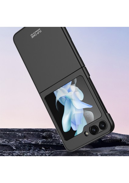 Samsung Galaxy Z Flip5 Için Gkk 5g Şok Geçirmez Kılıf Ultra Ince Sert Pc Telefon Kapak Black (Yurt Dışından)