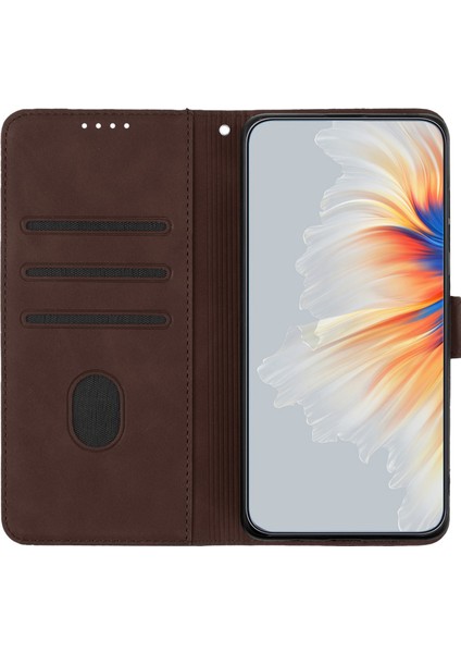 YX0030 Samsung Galaxy A53 5g Için Flip Telefon Kapağı, Pu Deri Baskılı Desen Stand Cüzdan Case-Coffee (Yurt Dışından)