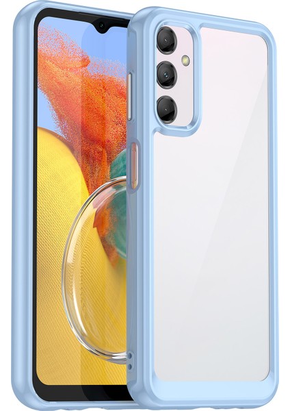 Samsung Galaxy M14 Için 5g Damla Geçirmez Tpu+Akrilik Telefon Kılıfı Temiz Telefon Kabuğu Koruyucu Kapak Mavisi (Yurt Dışından)