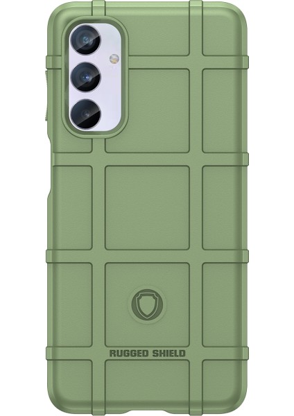 Samsung Galaxy Için M54 5G/F54 5g Yumuşak Tpu Telefon Kılıfı Kare Izgara Doku Telefon Kapak Yeşil (Yurt Dışından)