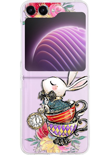 Samsung Galaxy Z Flip5 5g Için Sert Pc Telefon Kılıfı, Desen Baskı Koruyucu Telefon KAPAĞI-Z89 (Yurt Dışından)