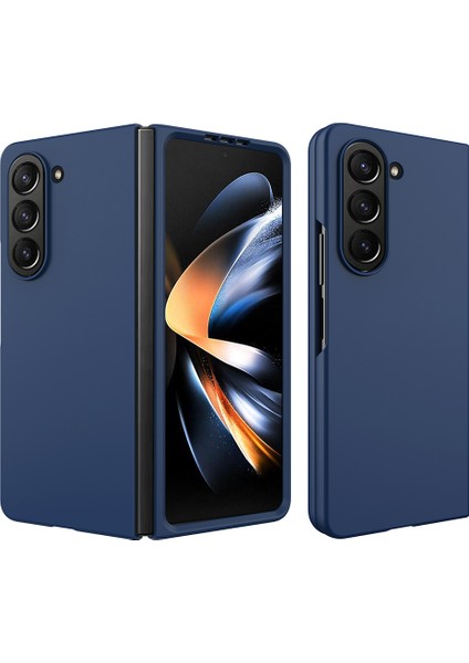 Samsung Galaxy Z Fold5 5g Ince Pc Telefon Kılıfı Ka Kazanmış Anti-Çizelge Şok Geçirmez Kapak Mavisi (Yurt Dışından)