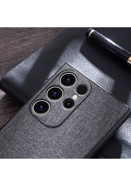 Samsung Galaxy S23 Için Ultra Anti-Cratch Mobil Kılıf Kumaş Dokusu Tpu Telefon Kapak Black (Yurt Dışından) fiyatları