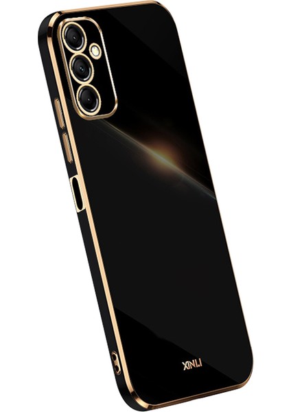 Samsung Galaxy Için Xinli M14 5g Elektrapkülleme Kenar Kılıfı Yumuşak Tpu Şok Geçirmez Telefon Kapak Black (Yurt Dışından)