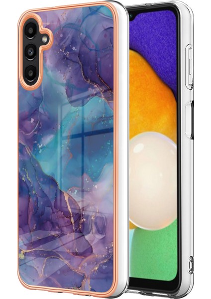 Samsung Galaxy A14 5g Elektrapan Imd Telefon Kabuğu Mermer Deseni 2.0mm Telefon Kapak Morası (Yurt Dışından)