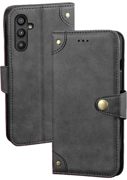 Samsung Galaxy A34 5g Için Idewei Koruyucu Telefon Kılıfı, Flip Deri Cüzdan Stand Cep Telefonu Kapak Black (Yurt Dışından)