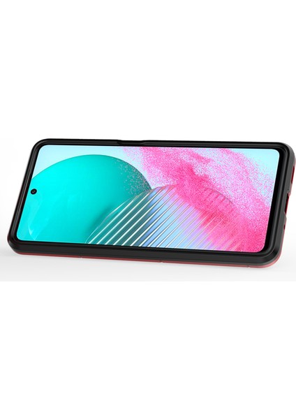Samsung Galaxy M54 5G/F54 Için 5g Kickstand Yumuşak Tpu Sabit Pc Sert Pc Telefon Kapak-Kırmızı (Yurt Dışından) fiyatları