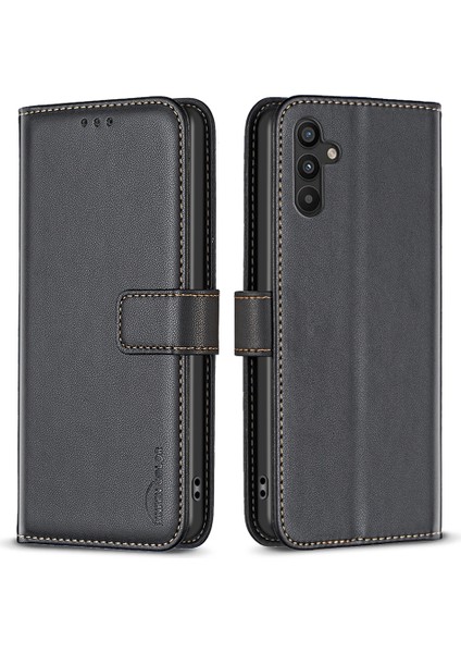 A34 5g Pu Deri+Tpu Cüzdan Case-Black Için Stand Telefon Kapağı (Yurt Dışından)